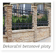 Dekoračné betónové ploty